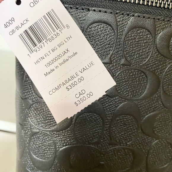 🌈💯NEW🌈Coach Men Houston Flight bag in signature/crossbody bag/messenger bag🆕 - Picture 8 of 13